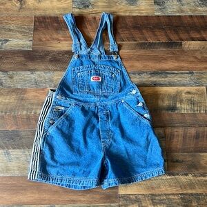 Revolt Y2K Denim Short Overalls Women’s Size Medium Bibs Shorts
